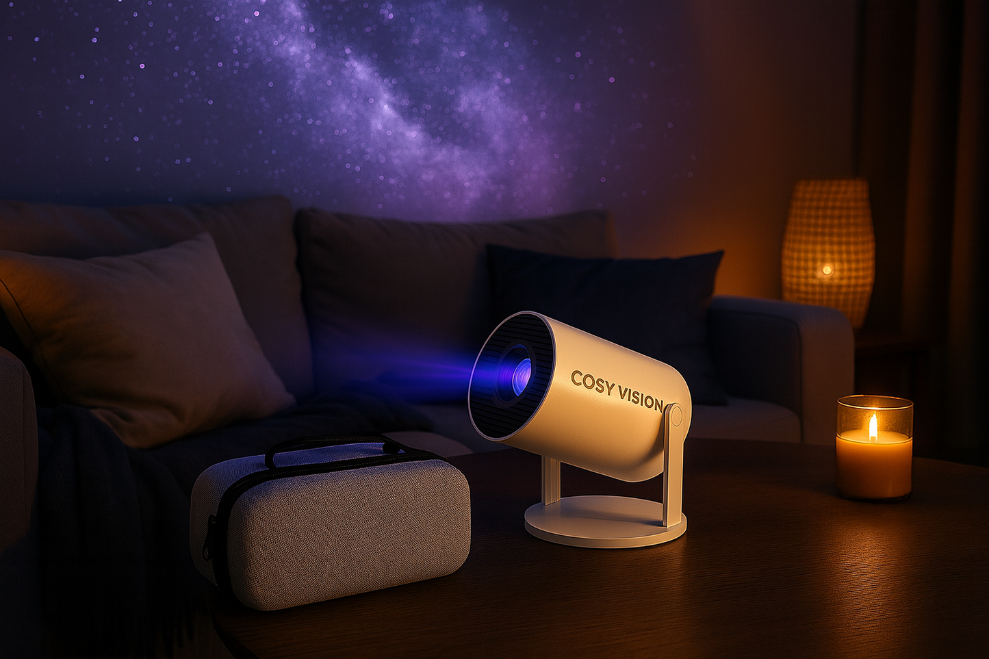 Mini Rétroprojecteur 4K – CozyVision™ HY300 PRO (rotatif 180°) (Copie)